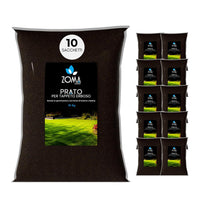 ZOMA Terriccio per Prato di Qualità Superiore, Terriccio prato specifico per la germinazione, con Sabbia, Radinat e Humus di Lombrico - Terra prato Ideale per sementi e prati in zolle - 150KG