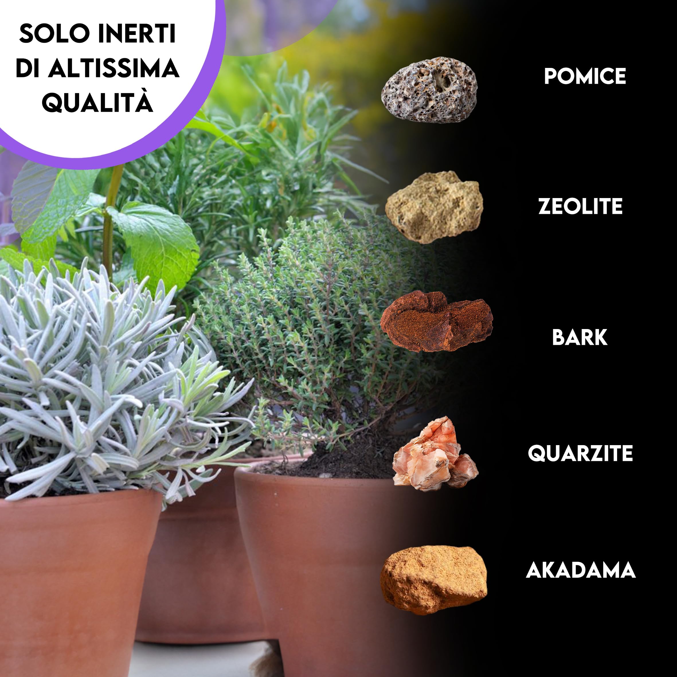 ZOMA Terriccio per Basilico e Piante Aromatiche - Ideale per Vasi, Evita Ristagni Idrici - Terriccio piante aromatiche con Humus di Lombrico, privo di Fertilizzanti Chimici - 15 Kg