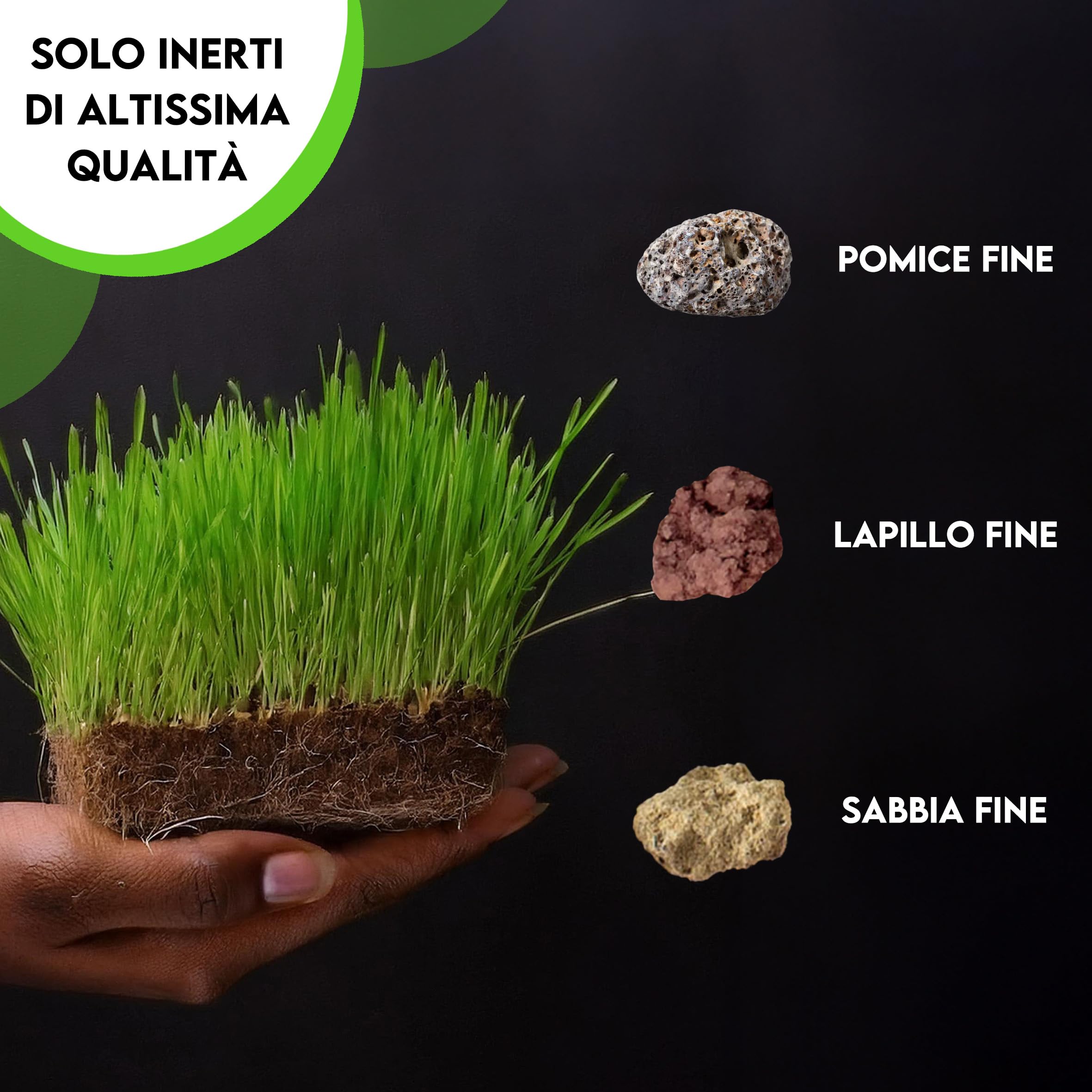 ZOMA Terriccio per Prato di Qualità Superiore, Terriccio prato specifico per la germinazione, con Sabbia, Radinat e Humus di Lombrico - Terra prato Ideale per sementi e prati in zolle - 150KG