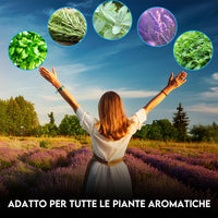 ZOMA Terriccio per Basilico e Piante Aromatiche - Ideale per Vasi, Evita Ristagni Idrici - Terriccio piante aromatiche con Humus di Lombrico, privo di Fertilizzanti Chimici - 15 Kg