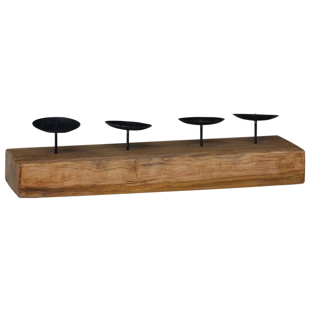 Candelabro Naturale 50 x 15 x 10 cm Legno massello di teak 42012364