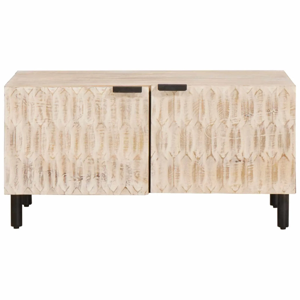 Tavolino da salotto | Tavolino da caff¨¨ | Tavolino da Soggiorno Bianco 80 x 50 x 40 cm