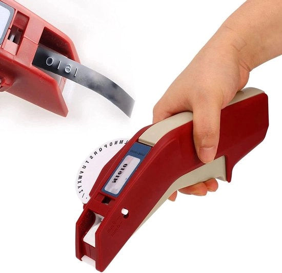 Etichetta Maker con Fissaggio - Creazione di Etichette di Posta - Rosso .