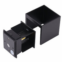 Applique cubo LED 40W doppio fascio luce esterni IP65 applique orientabile facciata ingresso giardino 4000 lumen 230V NERO 4000K