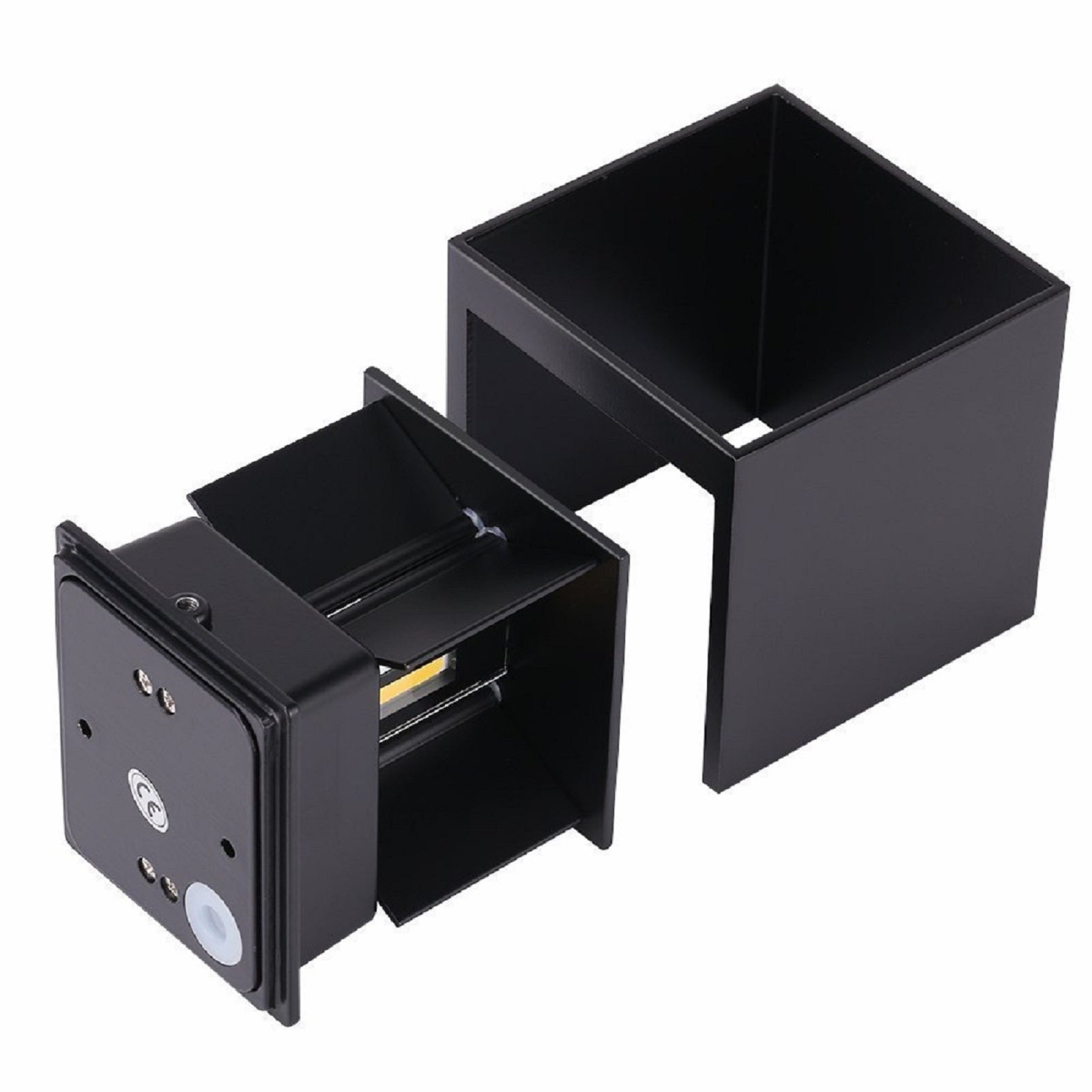 Applique cubo LED 40W doppio fascio luce esterni IP65 applique orientabile facciata ingresso giardino 4000 lumen 230V NERO 3000K