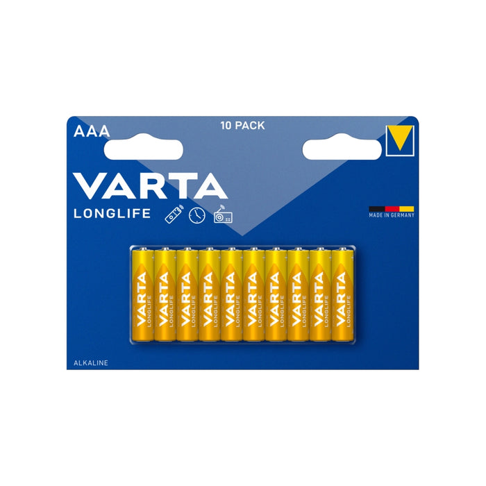 PILA MINISTILO AAA LONGLIFE X10 VARTA.