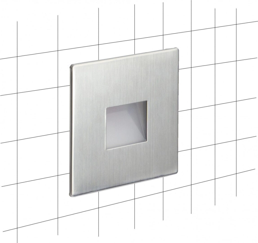 Faretto incasso facciata LED 1W argento IP65 SU-MA MR05