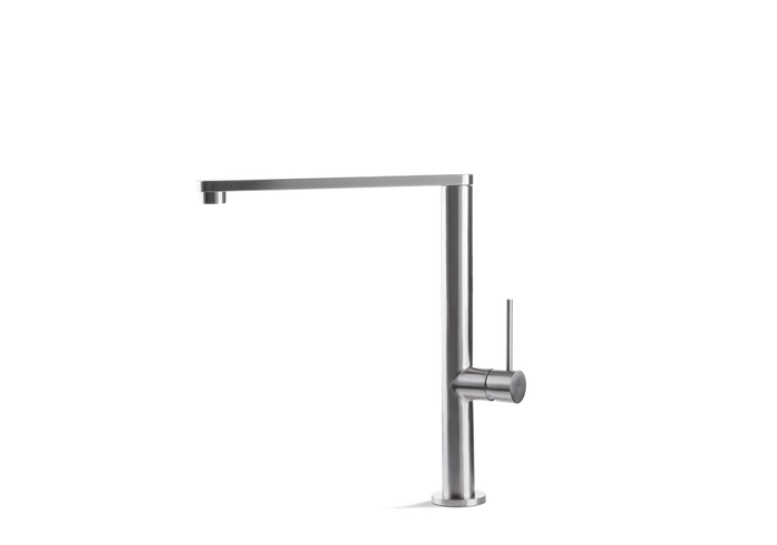 Miscelatore per lavello da cucina acciaio inox Vema TIBER STEEL KITCHEN V20022 Satinato