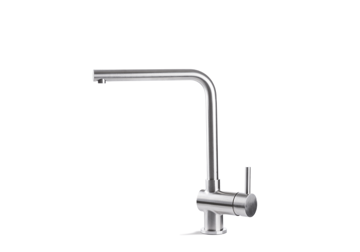 Miscelatore per lavello da cucina acciaio inox Vema TIBER STEEL KITCHEN V19022 Satinato