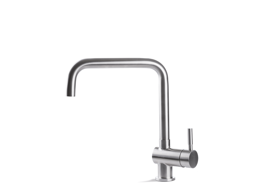 Miscelatore per lavello da cucina acciaio inox Vema TIBER STEEL KITCHEN V19020 Satinato