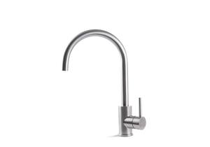 Miscelatore lavello cucina acciaio inox Vema TIBER STEEL KITCHEN V18021 Satinato