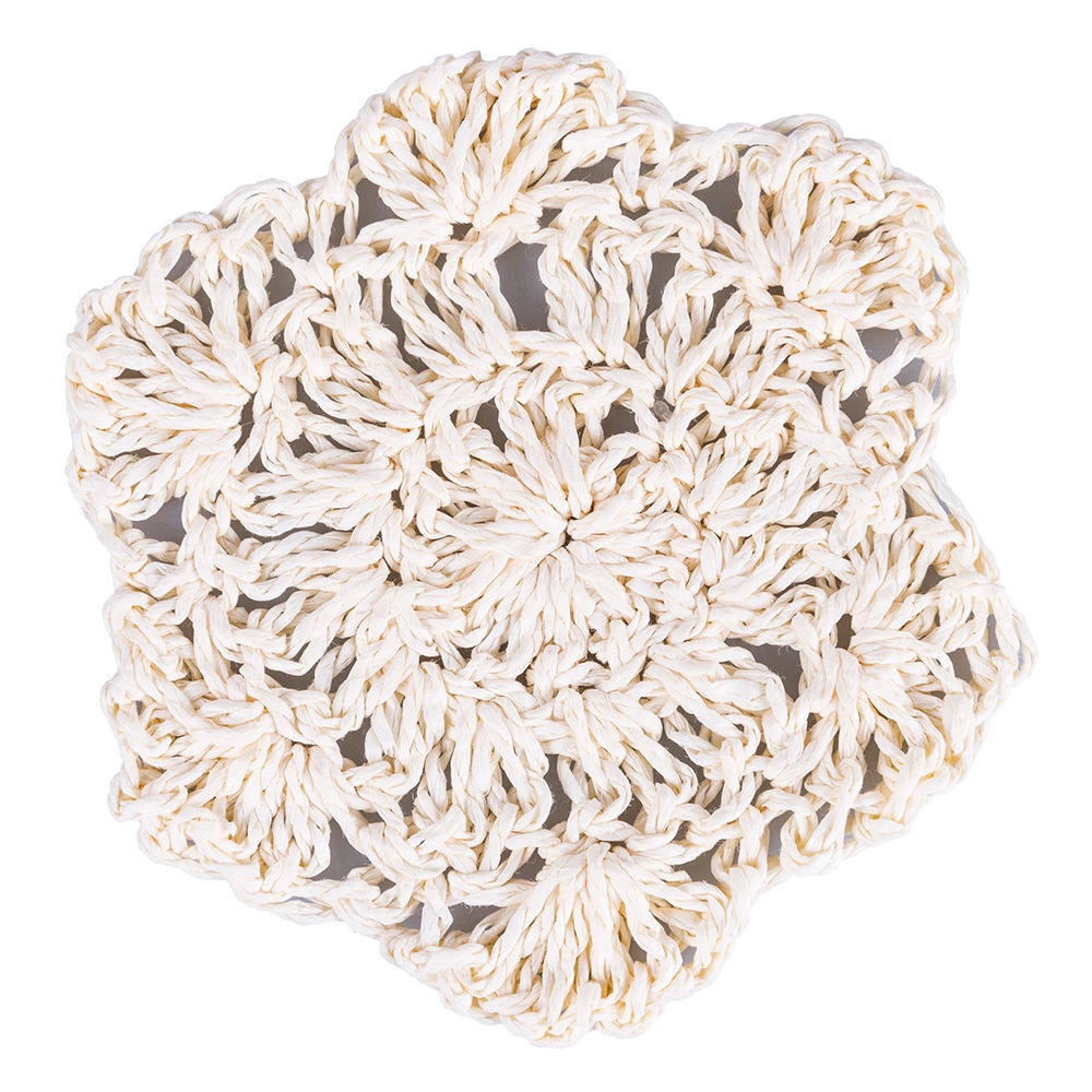 VDE TIVOLI 1996 Sottobicchiere Tondo in Carta Manifattura Uncinetto Ocean Set da 6 Pezzi Assortiti per La Tavola Decorativa