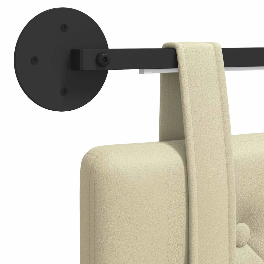 Testiera | Testata sospesa Con luce LED Crema Similpelle