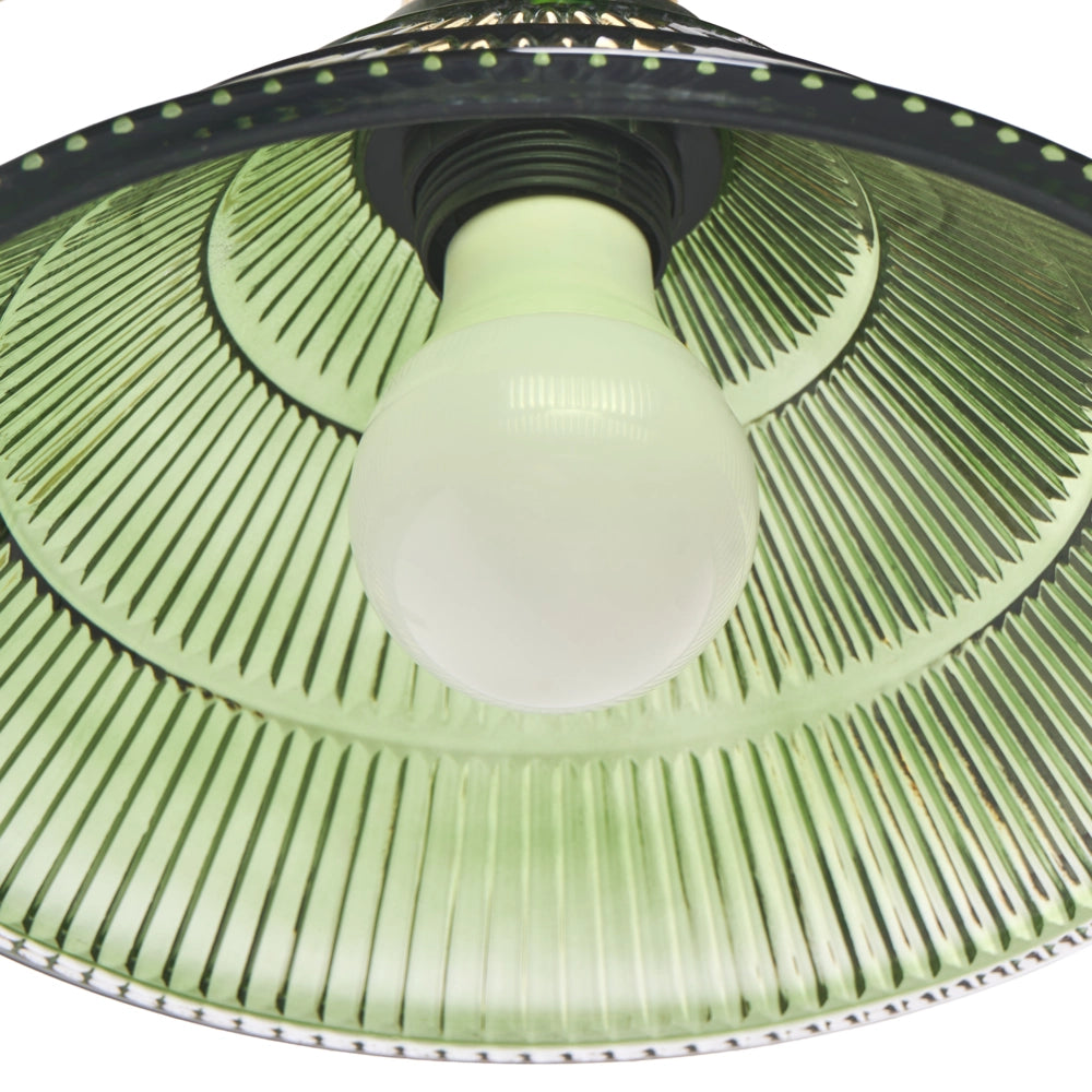 Set di 2 lampade da parete Glam Base in metallo dorato Paralume in vetro verde Camera da letto Soggiorno Moderno Glam