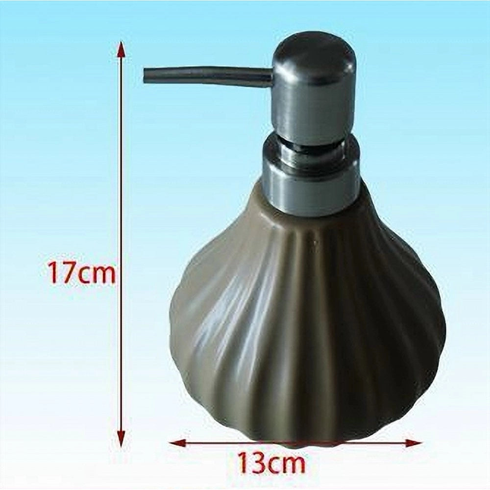 Trade Shop - Dispenser Porta Sapone Liquido Portasapone Rigato Arredo Bagno Elegante 52414a -