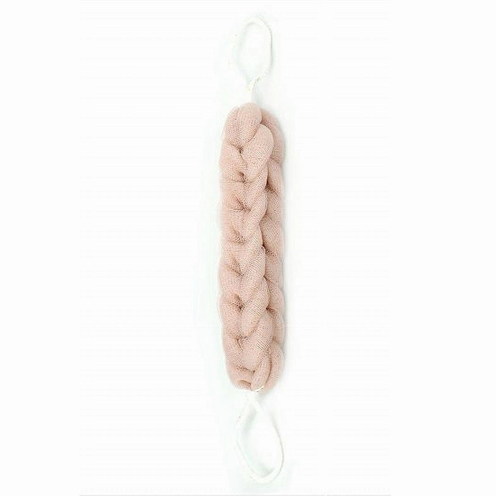 Trade Shop - Lavaschiena Spugna A Rete Esfoliante Bagno Doccia A Treccia Scrubber 79589 Rosa -