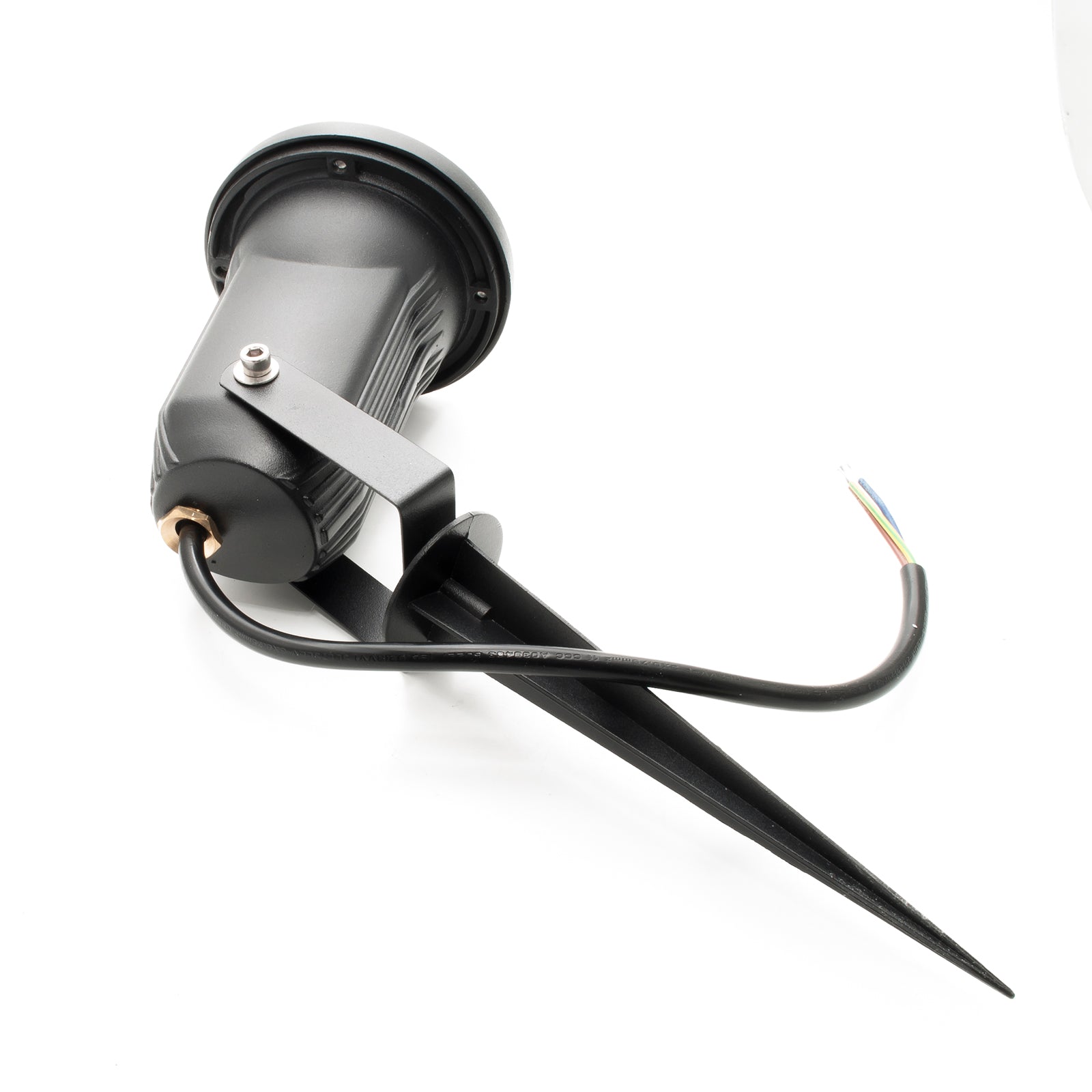 Faretto orientabile IP65 picchetto LED GU10 segnapassi impermeabile luci giardino alberi piante 230V COLORE NERO