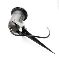 Faretto orientabile IP65 picchetto LED GU10 segnapassi impermeabile luci giardino alberi piante 230V COLORE NERO