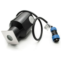 EASY SQUARE II faretto incasso calpestabile 24V segnapassi LED 3W SPOT RGB DMX IP67 dimmerabile luce colorata