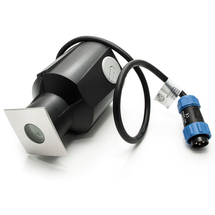 EASY SQUARE II faretto incasso calpestabile 24V segnapassi LED 3W SPOT RGB DMX IP67 dimmerabile luce colorata