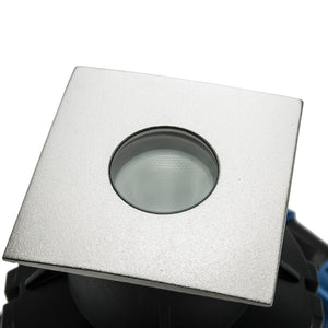 EASY SQUARE II faretto incasso calpestabile 24V segnapassi LED 3W SPOT RGB DMX IP67 dimmerabile luce colorata