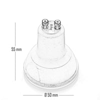 Faretto lampadina LED luce RGB 6000K 10W GU10 230V telecomando IR cromoterapia