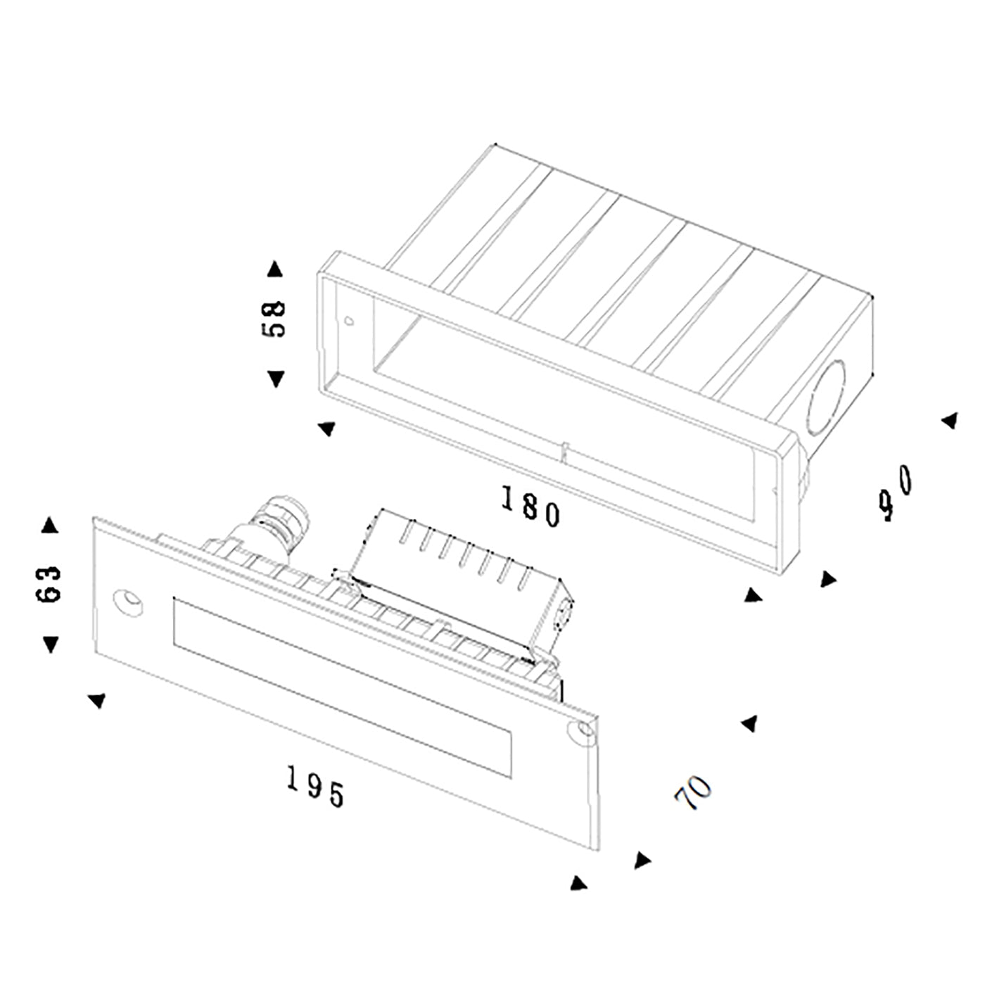 Faretto calpestabile LED 5W incasso terreno segnapassi luci facciata viale IP67