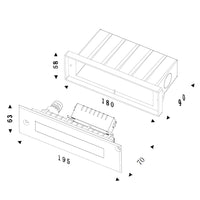 Faretto calpestabile LED 5W incasso terreno segnapassi luci facciata viale IP67