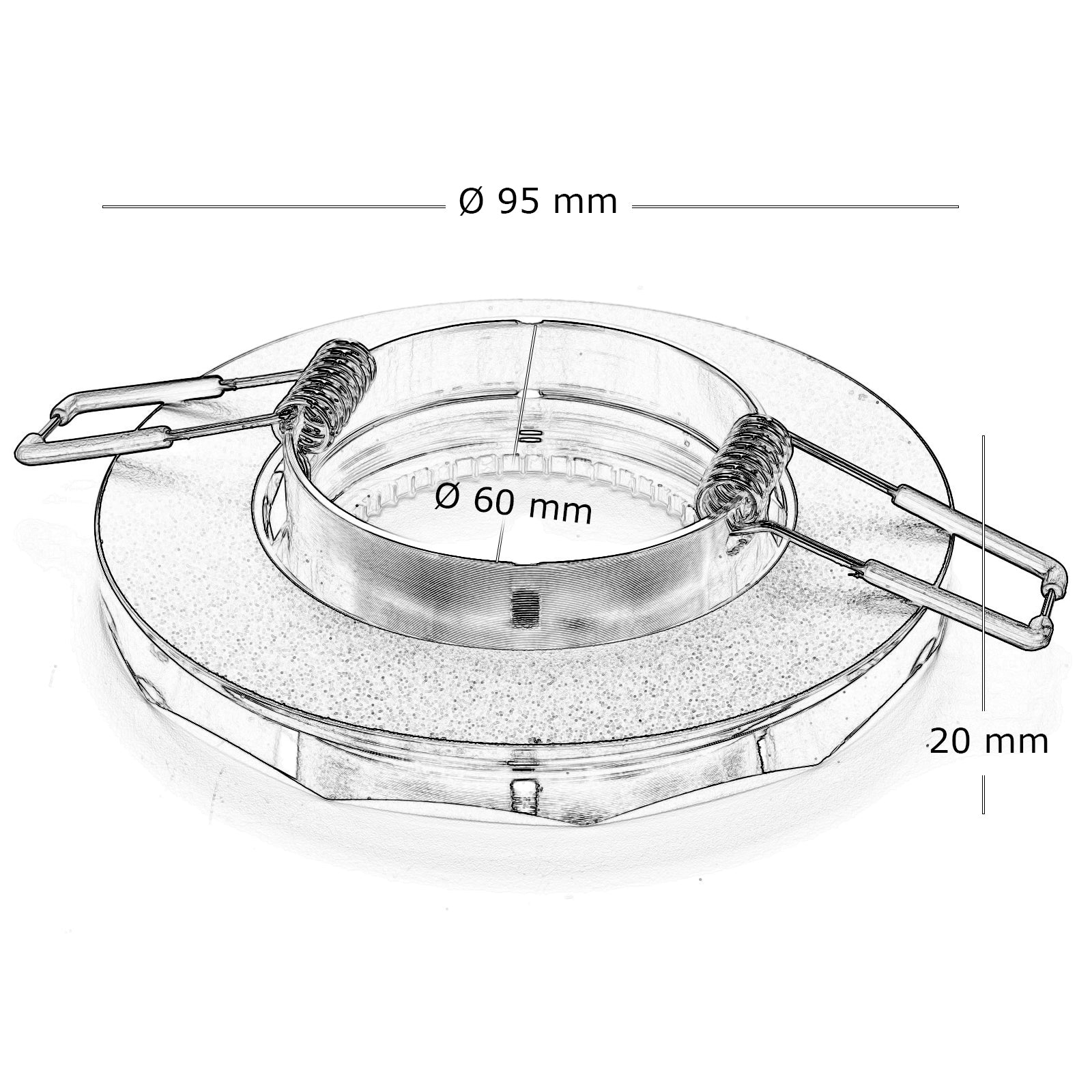 Faretto tondo LED GU10 multicolore effetto vetro specchiato incasso 6cm 230V cromoterapia LUCE RGBW+6000K