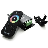 KIt centralina faretto incasso slim cromoterapia LED 8W 24V RGBW 3000K con alimentatore foro 13