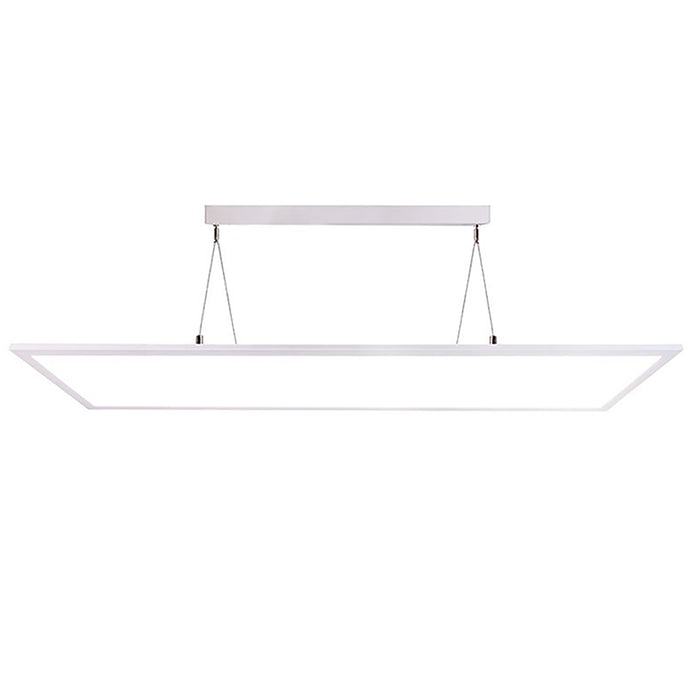 Lampada sospensione DIMMERABILE LED 50W CCT 3000K 4000K lampadario pendente luce ufficio palestra sala conferenze 6000lm 230V BIANCO