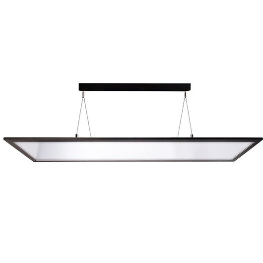 Lampada sospensione DIMMERABILE LED 50W CCT 3000K 4000K lampadario pendente luce ufficio palestra sala conferenze 6000lm 230V NERO