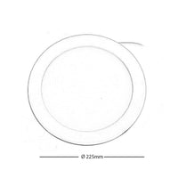 Faretto incasso LED 18W pannello rotondo slim interruttore CCT da 3000K a 6500K luce negozio ufficio cucina foro 20cm