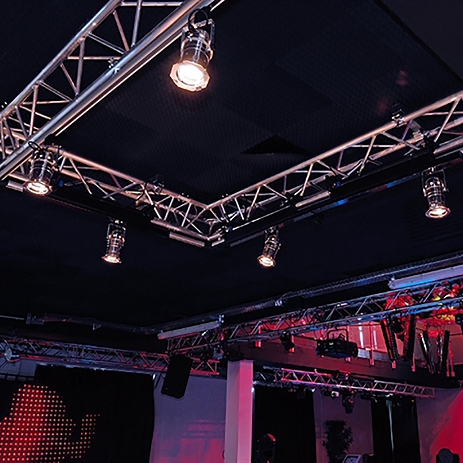 STUDIO PAR30 faro LED track trifase E27 riflettore teatrale luci scena palcoscenico discoteca NERO