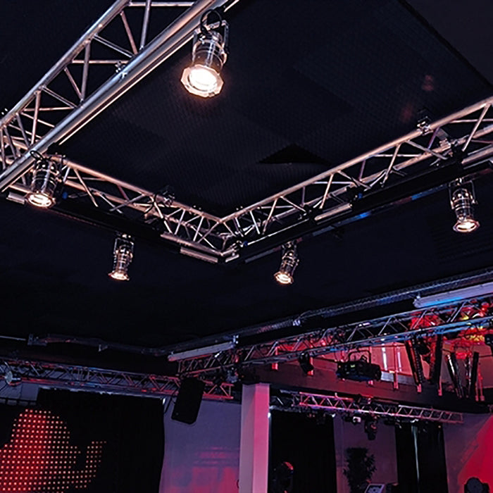 STUDIO PAR30 faro LED track trifase E27 riflettore teatrale luci scena palcoscenico discoteca NERO