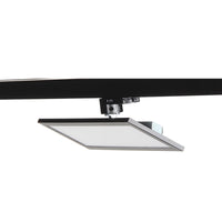 Faretto LED 20W track trifase pannello slim 3-Phasen luce orientabile 340 gradi negozio ufficio 230V NERO LUCE 3000K