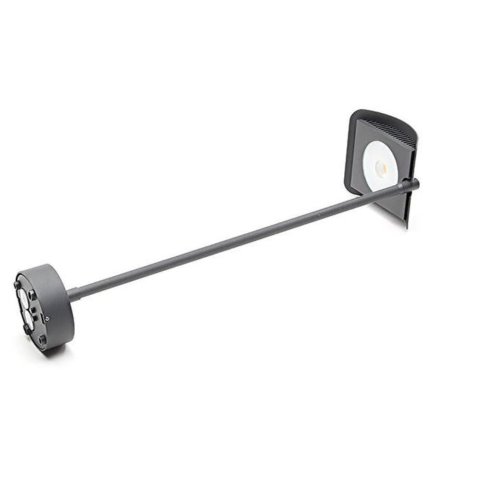 Faretto LED 15W proiettore orientabile esterni luci insegne tabelle 3000K IP65 GRIGIO