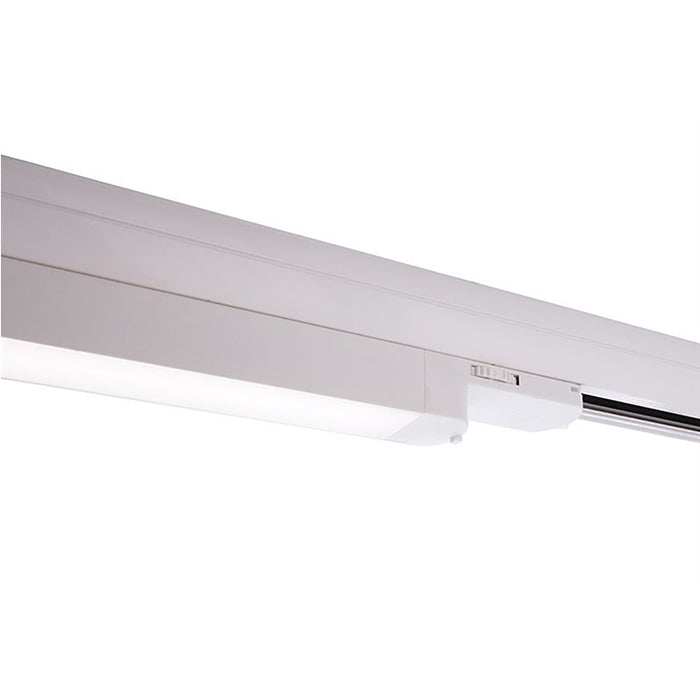 Barra LED faretto track binario trifase 18W alluminio nero bianco luce lineare negozio deposito ufficio studio 60cm  BIANCO 3000K
