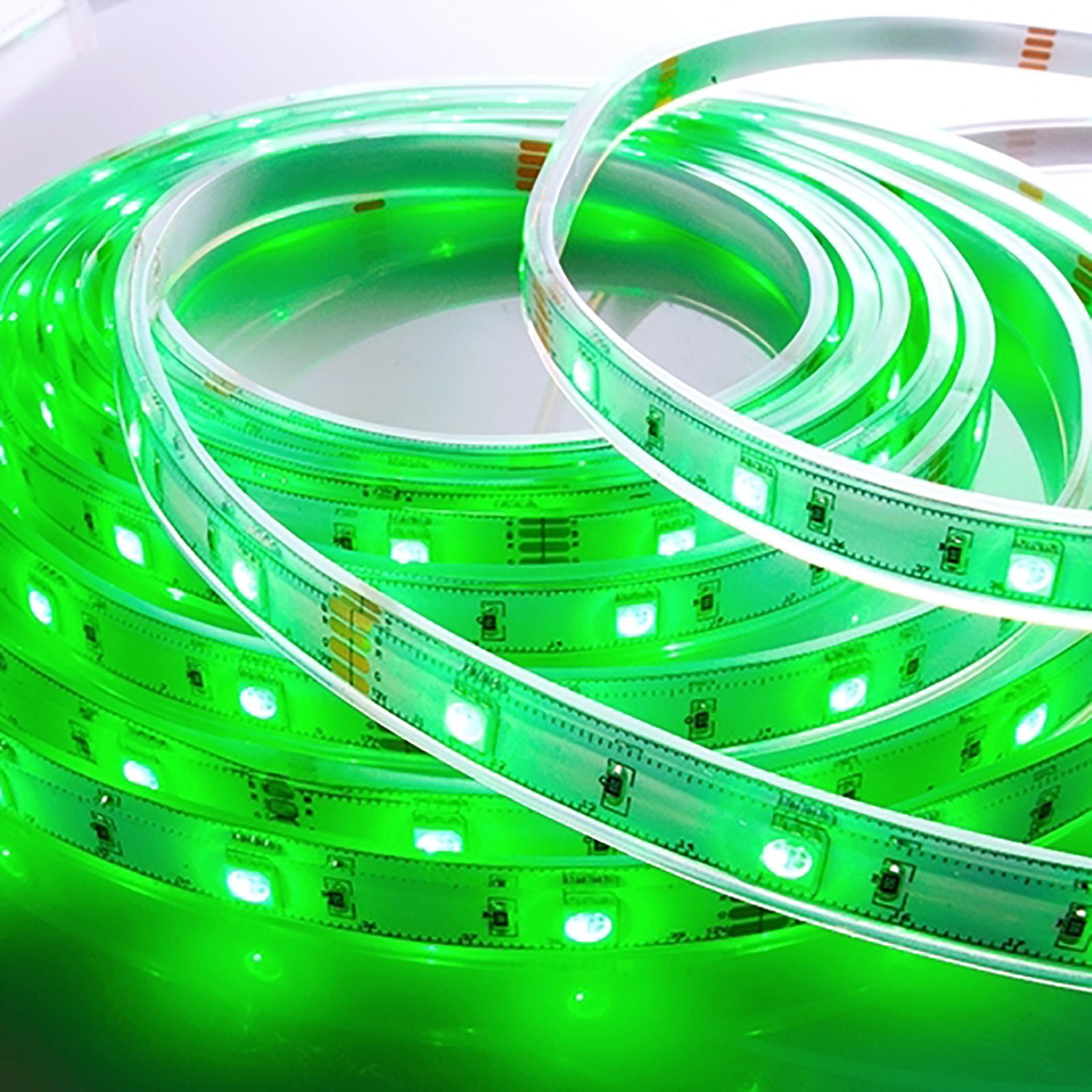 KIT striscia LED IP67 24V RGB 5 metri giochi di luce cromoterapia box doccia sauna WiFi controllo vocale Alexa Google