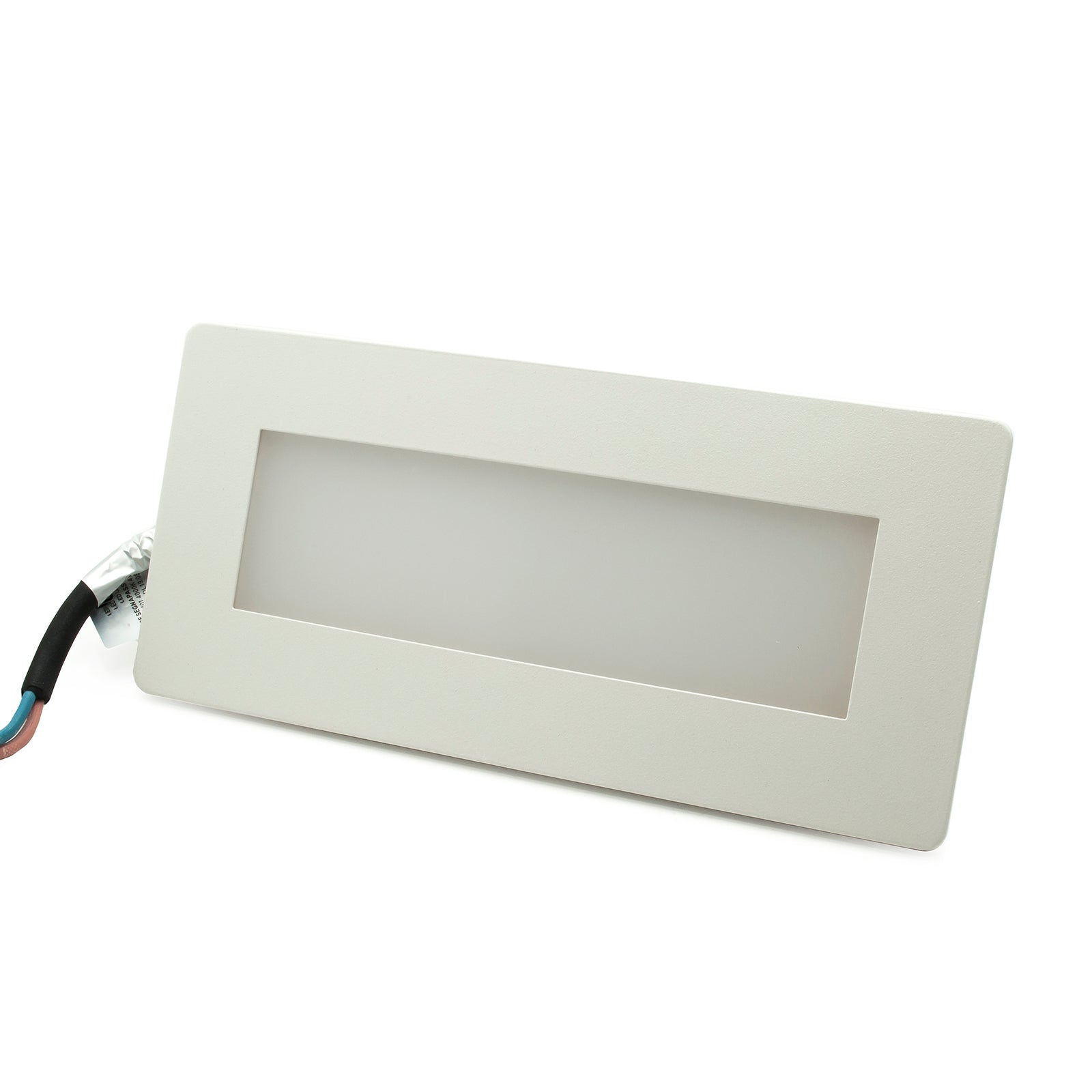 Faretto segnapassi LED 4W incasso luce muro cassetta 506 4000K bianco inox IP65