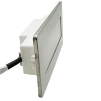 Faretto segnapassi LED 4W incasso luce muro cassetta 506 4000K bianco inox IP65