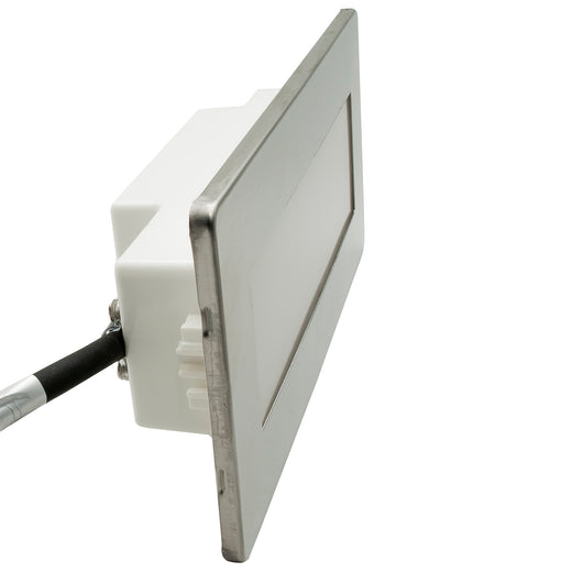 Faretto segnapassi LED 4W incasso luce muro cassetta 506 4000K bianco inox IP65