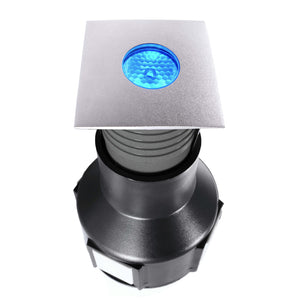 EASY SQUARE II faretto incasso calpestabile 24V segnapassi LED 3W SPOT RGB DMX IP67 dimmerabile luce colorata