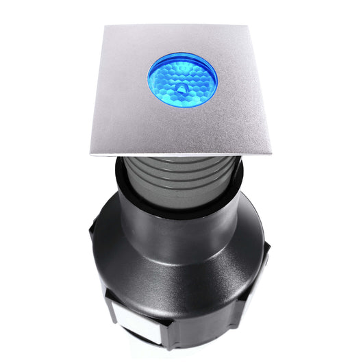 EASY SQUARE II faretto incasso calpestabile 24V segnapassi LED 3W SPOT RGB DMX IP67 dimmerabile luce colorata