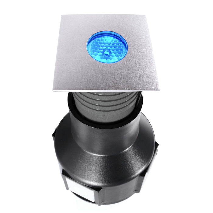 EASY SQUARE II faretto incasso calpestabile 24V segnapassi LED 3W SPOT RGB DMX IP67 dimmerabile luce colorata