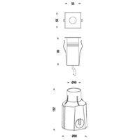 EASY SQUARE II faretto incasso calpestabile 24V segnapassi LED 3W SPOT RGB DMX IP67 dimmerabile luce colorata
