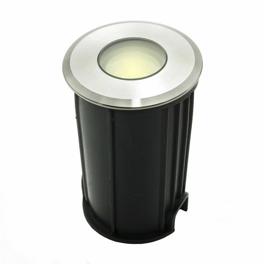 Faretto LED 12V 24V calpestabile tondo 1W segnapassi incasso terreno giardino IP68 LUCE 3000K