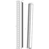 LINE V faretto LED 34W barra lineare 100cm segnapassi IP67 calpestabile CARRABILE luce incasso giardino garage 230V