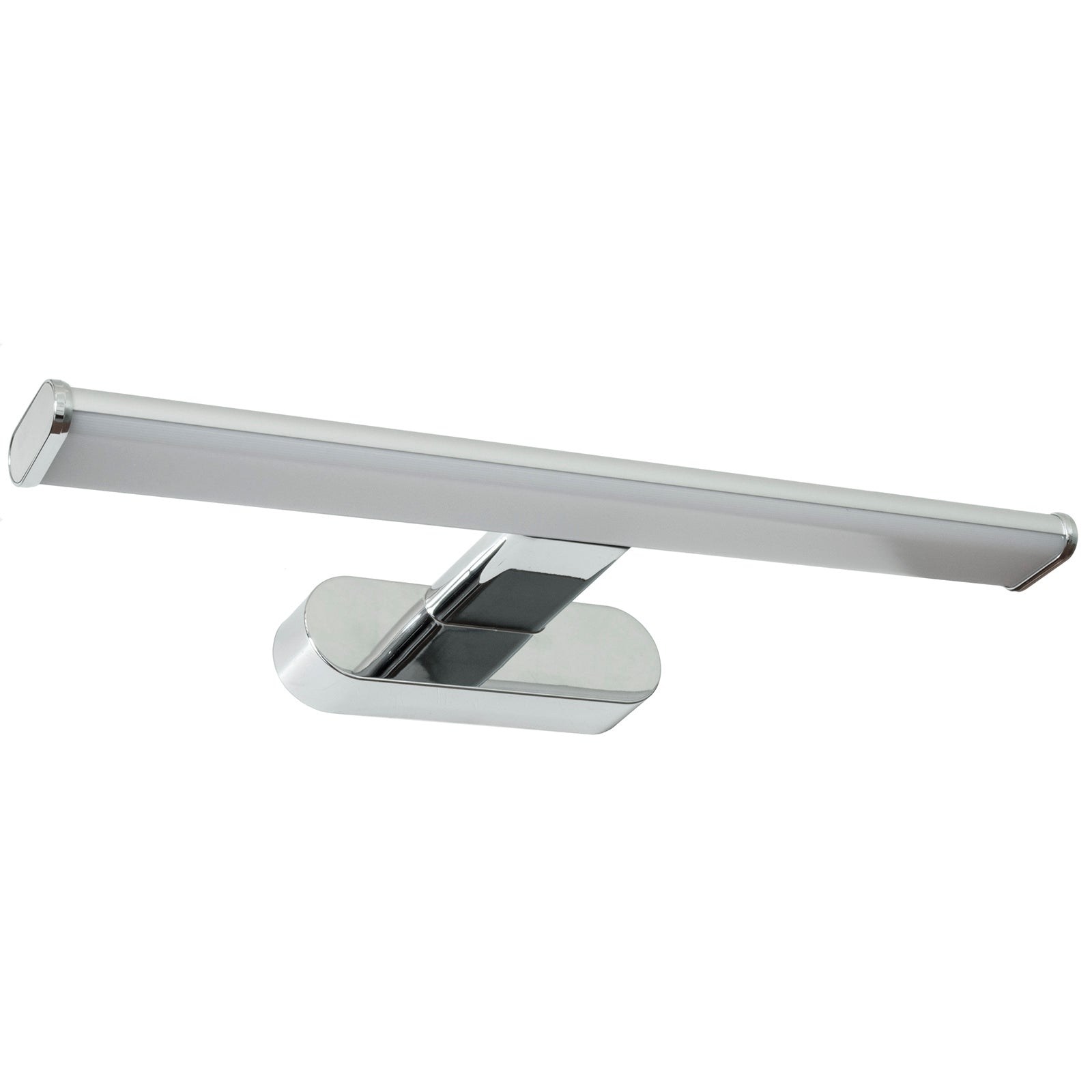Luce specchio bagno LED 8W applique cromato lampada parete moderna 4000K IP44 600lm