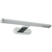 Luce specchio bagno LED 8W applique cromato lampada parete moderna 4000K IP44 600lm